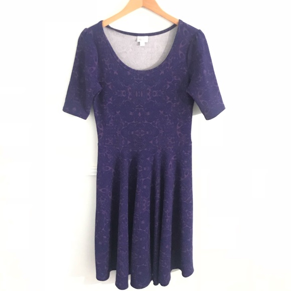 LuLaRoe Dresses & Skirts - LulaRoe Large Purple Paisley Nicole Dress